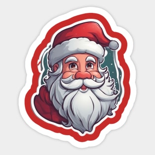 Christmas 2024 Santa Claus Design Sticker